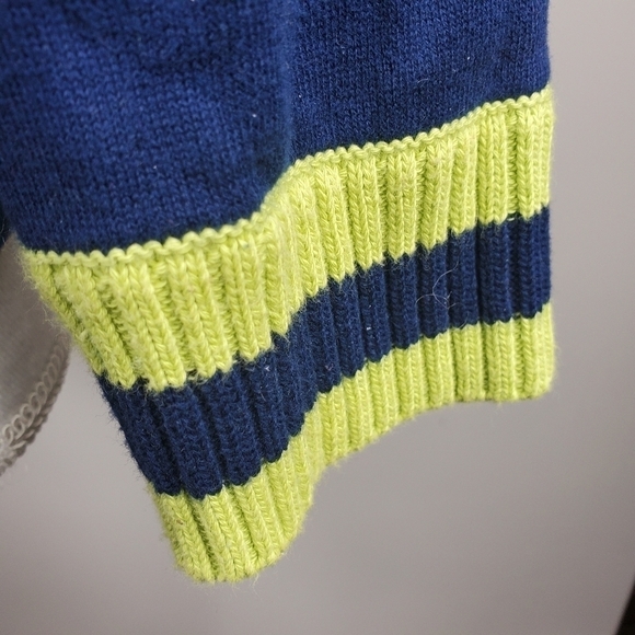 Anthropologie HWR Blue Cropped Sweater Embroidered - Picture 6 of 12